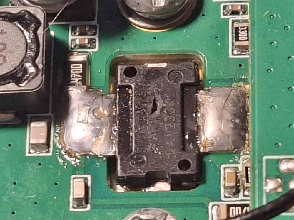 Transistor achicharrado en la Xiegu X6100