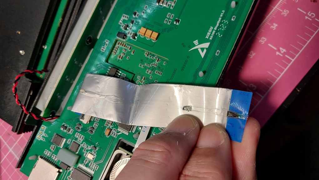 Cable flex achicharrado en la Xiegu X6100